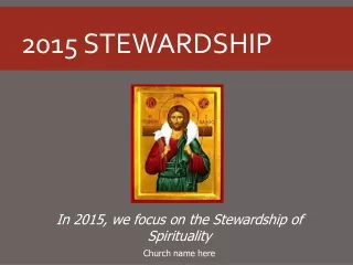2015 STEWARDSHIP