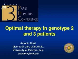 Optimal therapy in genotype 2 and 3 patients