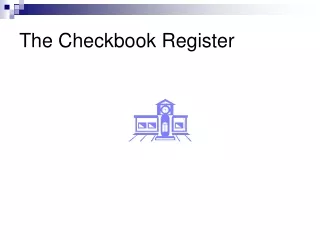 The Checkbook Register