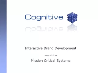 Interactive Brand Development supported by Mission Critical Systems