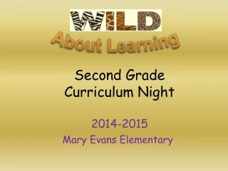 Second Grade Curriculum Night 2014-2015