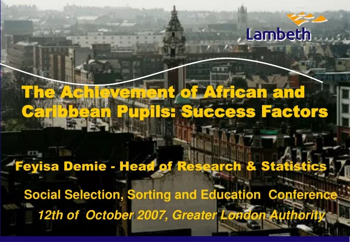 the achievement of african and caribbean pupils
