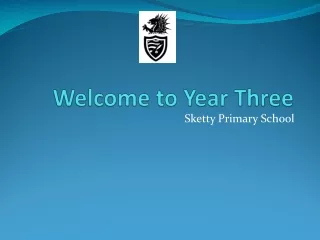 Welcome to Year Three