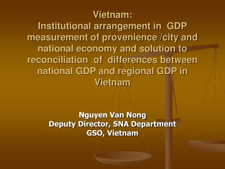 nguyen van nong deputy director sna department gso vietnam