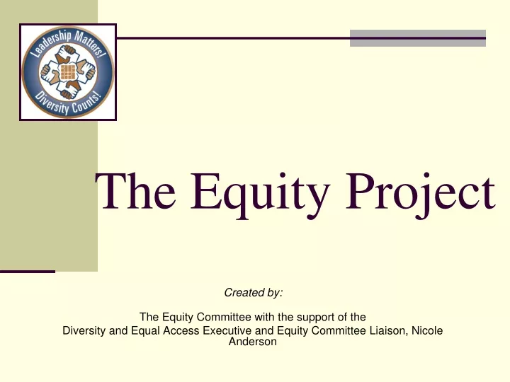 the equity project