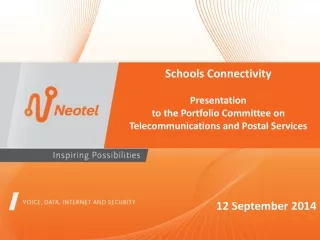 Schools Connectivity Presentation