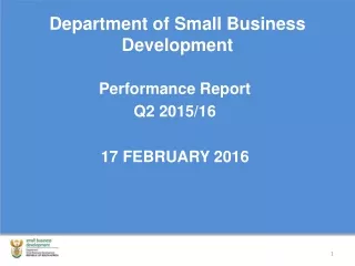 Department of Small Business Development