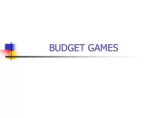 BUDGET GAMES