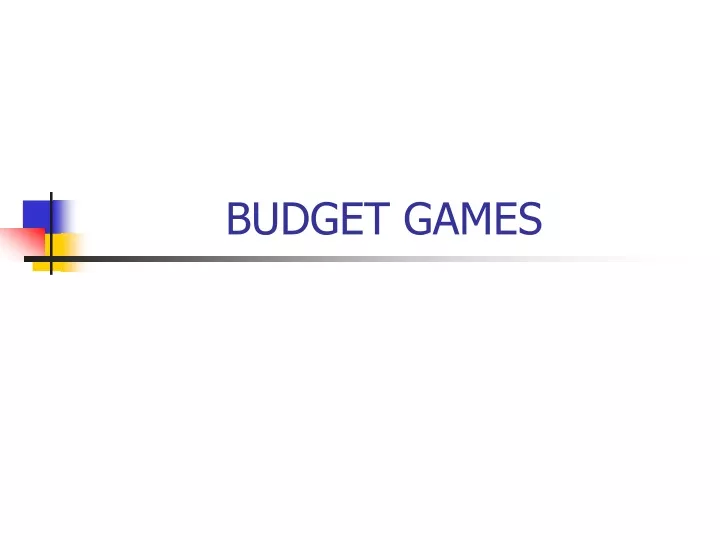 budget games