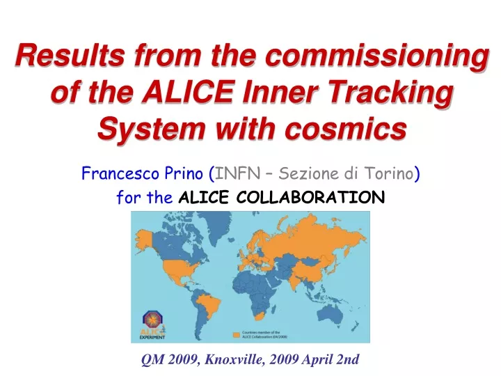 results from the commissioning of the alice inner tracking system with cosmics