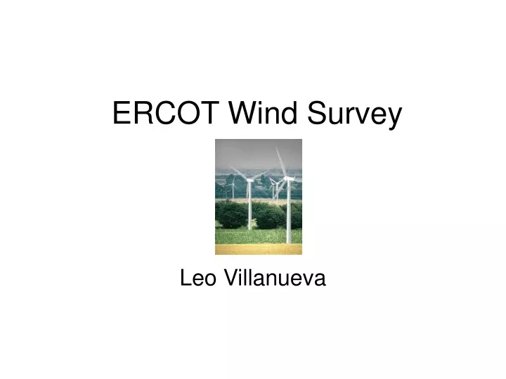 ercot wind survey