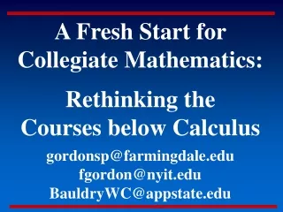 College Algebra and Precalculus