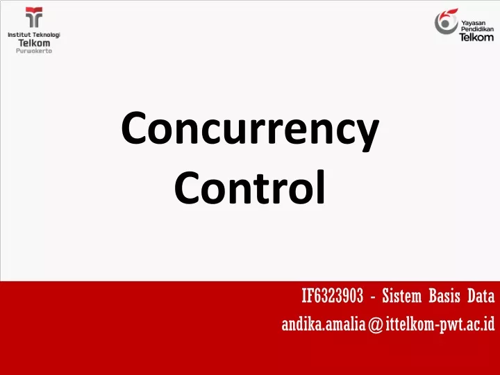 PPT - Concurrency Control PowerPoint Presentation, Free Download - ID ...