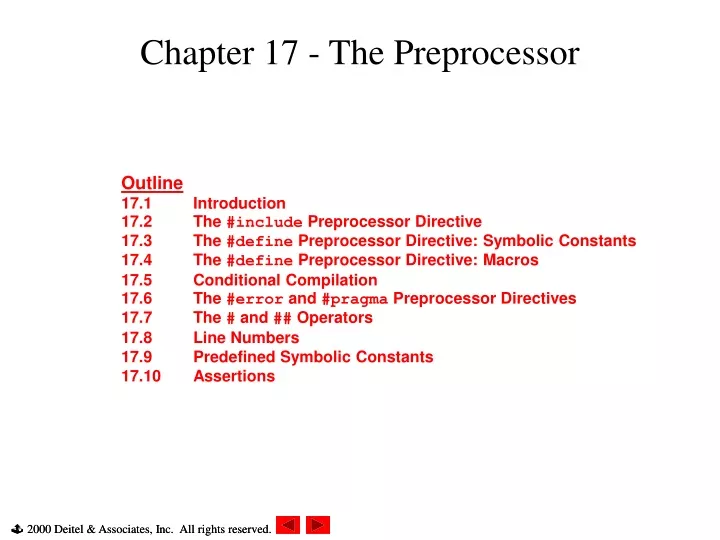 chapter 17 the preprocessor