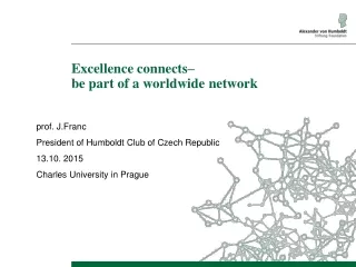 Ex c ellence connects – be part of a worldwide network