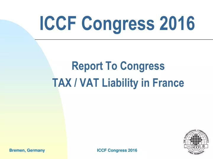 iccf congress 2016