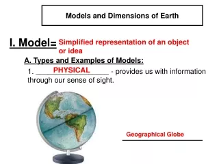 Models and Dimensions of Earth