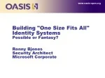 Federated Identity Systems: Reality Check and Future Prospects - slide 1