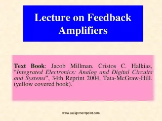 Lecture on Feedback Amplifiers