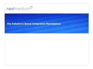 The Industry’s Brand Integration Marketplace