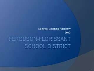 Ferguson-Florissant  School District