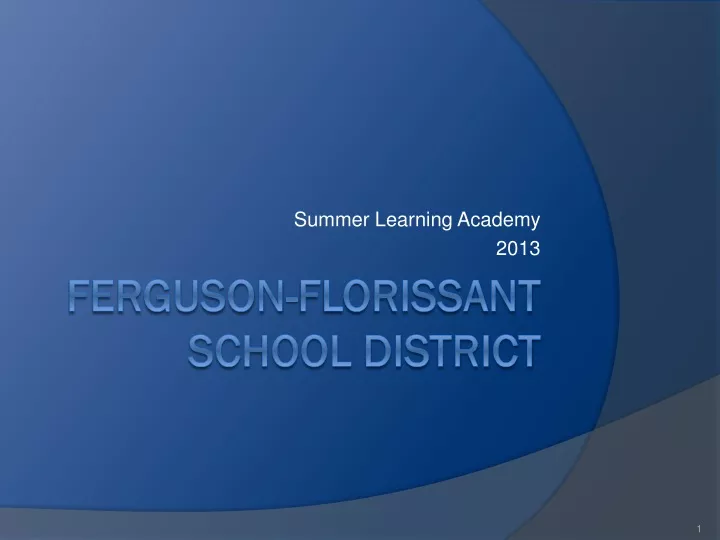 summer learning academy 2013