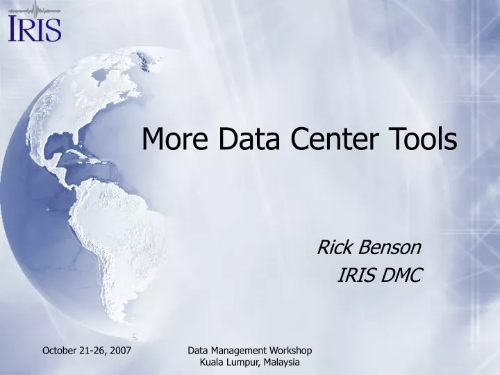 more data center tools