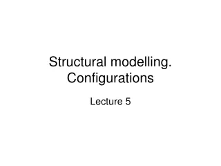 Structural modelling. Configurations