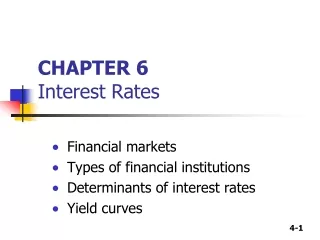 CHAPTER 6 Interest Rates