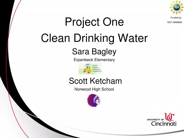 project one clean drinking water sara bagley erpenbeck elementary scott ketcham norwood high school