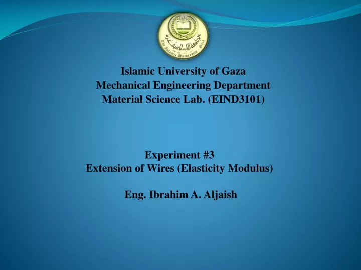 islamic university of gaza mechanical engineering