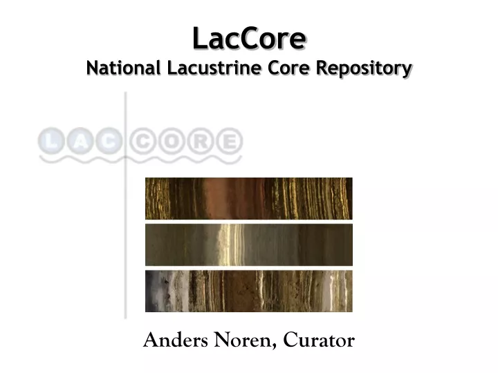 laccore national lacustrine core repository