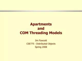 Apartments and COM Threading Models