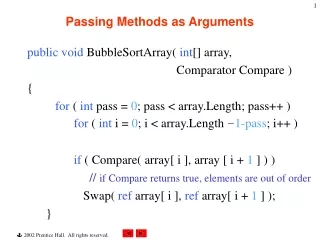 Passing Methods as Arguments