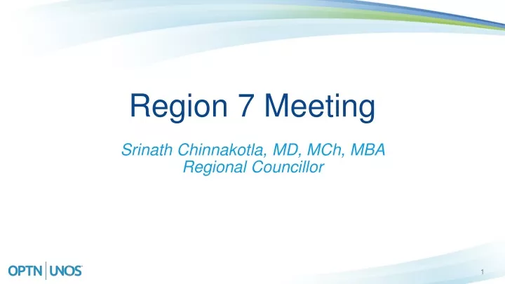region 7 meeting