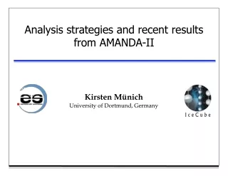Analysis strategies and recent results from AMANDA-II