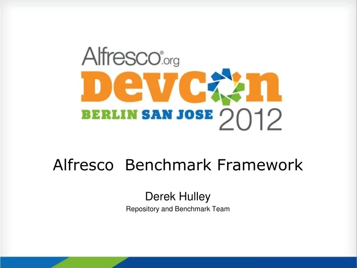 alfresco benchmark framework