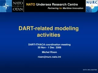 DART-related modeling activities