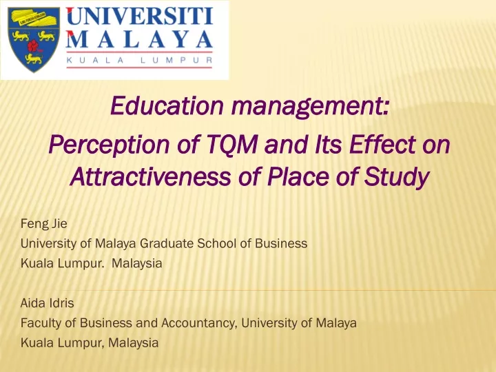 education management perception