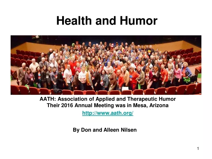 health and humor