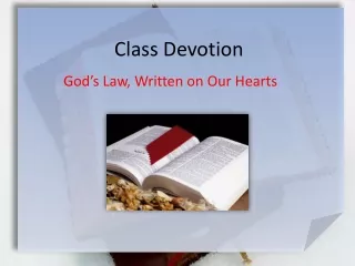 Class Devotion