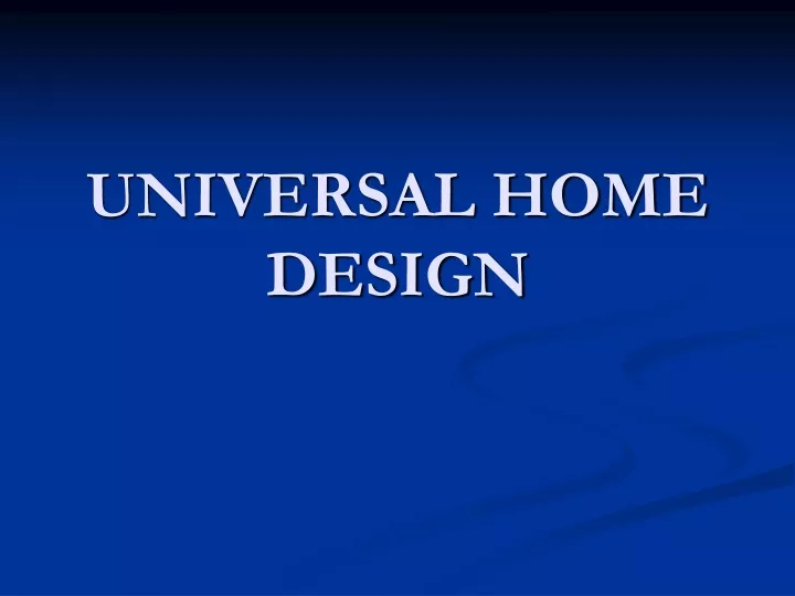 universal home design