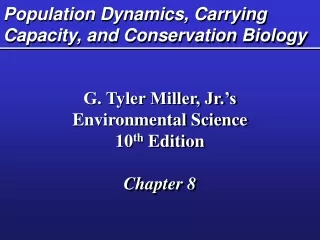 Population Dynamics, Carrying Capacity, and Conservation Biology