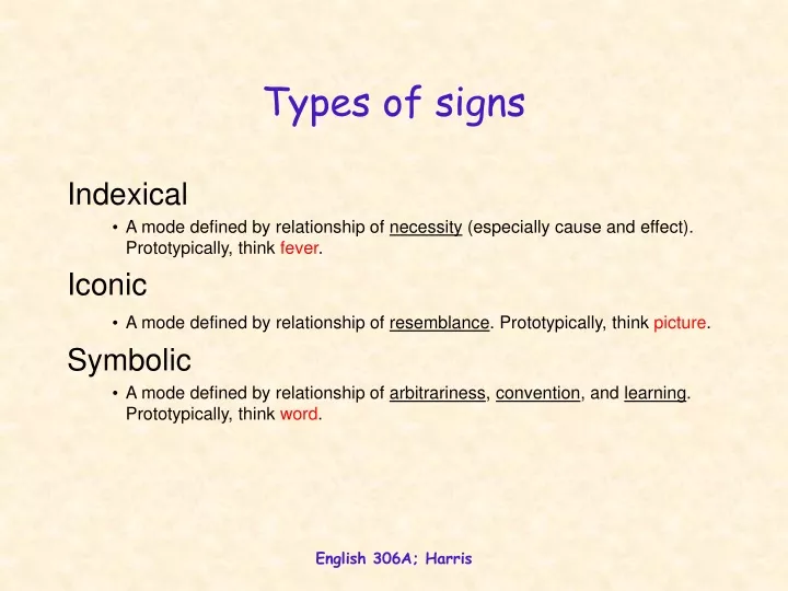 types of signs