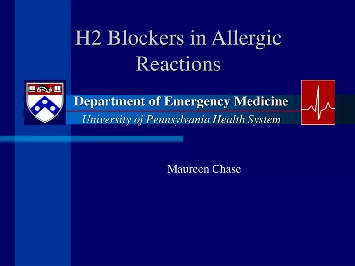 h2 blockers in allergic reactions