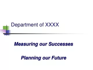 Department of XXXX