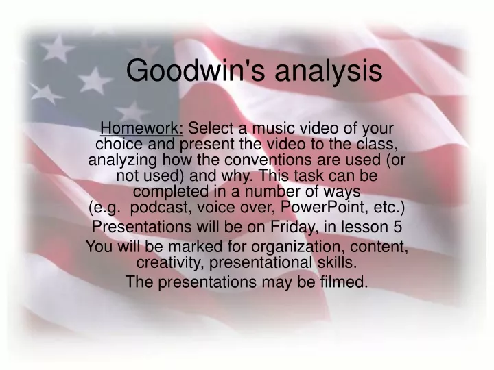 goodwin s analysis