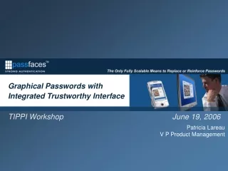 Graphical Passwords with Integrated Trustworthy Interface