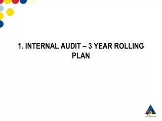 1. INTERNAL AUDIT – 3 YEAR ROLLING PLAN