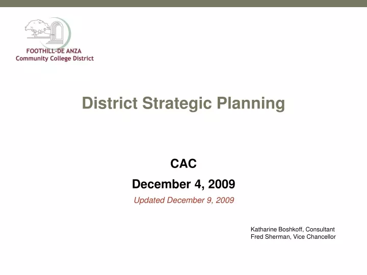 district strategic planning